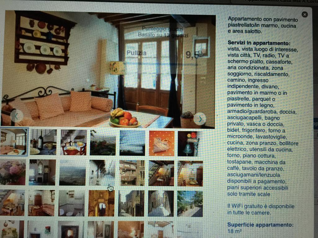 Apartamento Casa Mia A Cortona Habitación foto